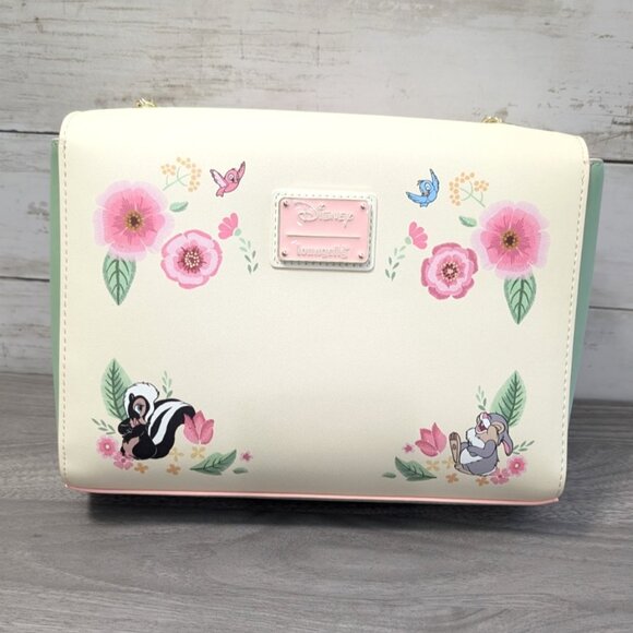 Loungefly Disney Bambi Springtime Gingham Crossbody Bag - Picture 4 of 6